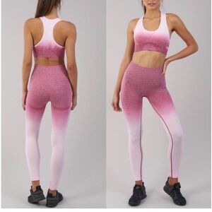 Gymshark Adapt Berry and Blush Ombre Leggings